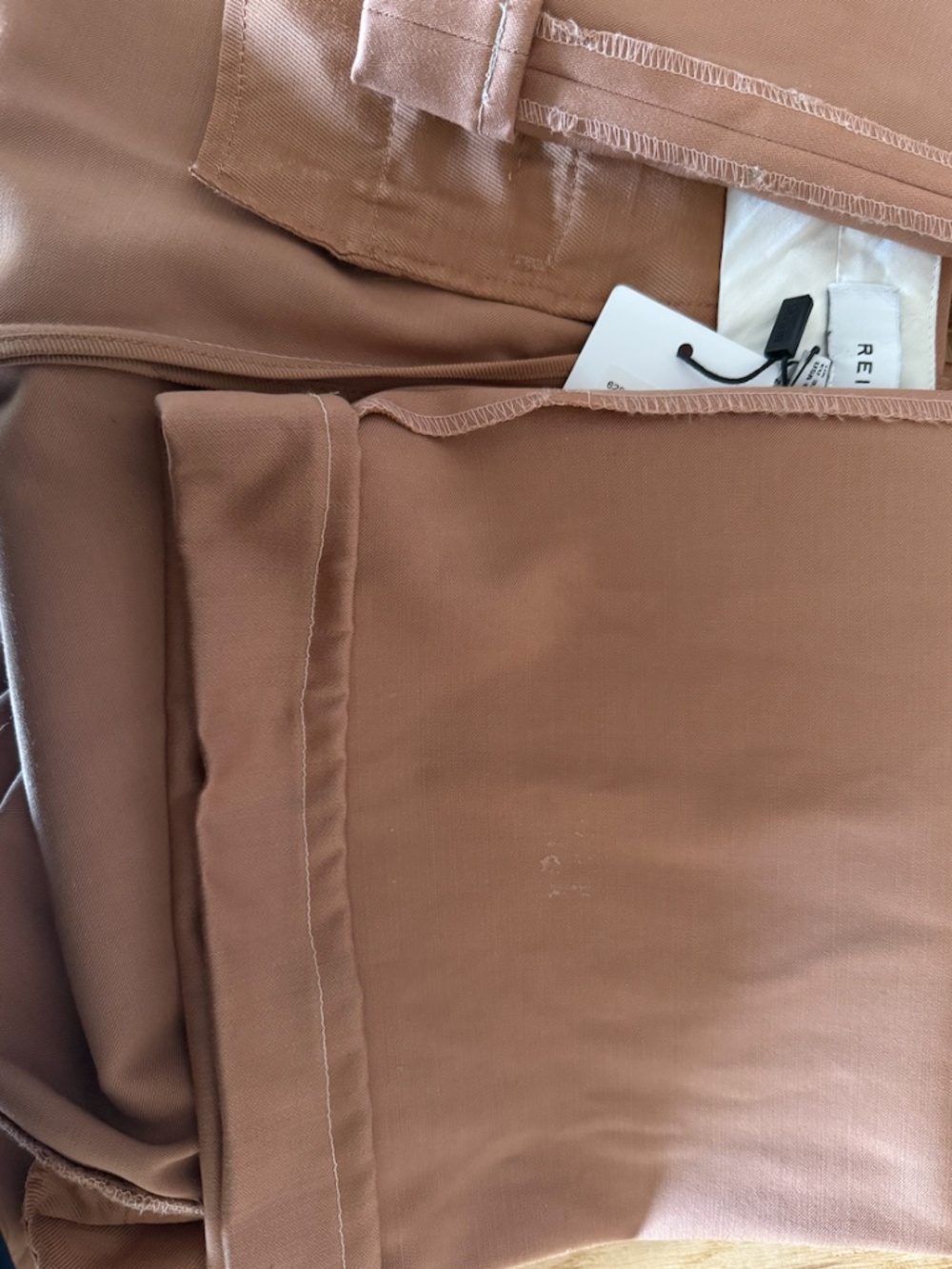 NWT REISS Stretch-Wool Luna Flair Trousers - Rose - Picture 10 of 14